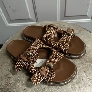 Joie Women's Brown Woven Sandals Sz 8M
